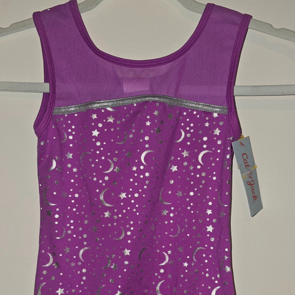 NWT Girls Cat & Jack Size M (7/8) Gymnastics Celestial Pull-on Leotard